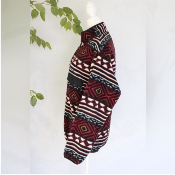 Patagonia Fleece Synchilla Snap-T Fleece Pullover Saltillo Cinder Red - Picture 5 of 9